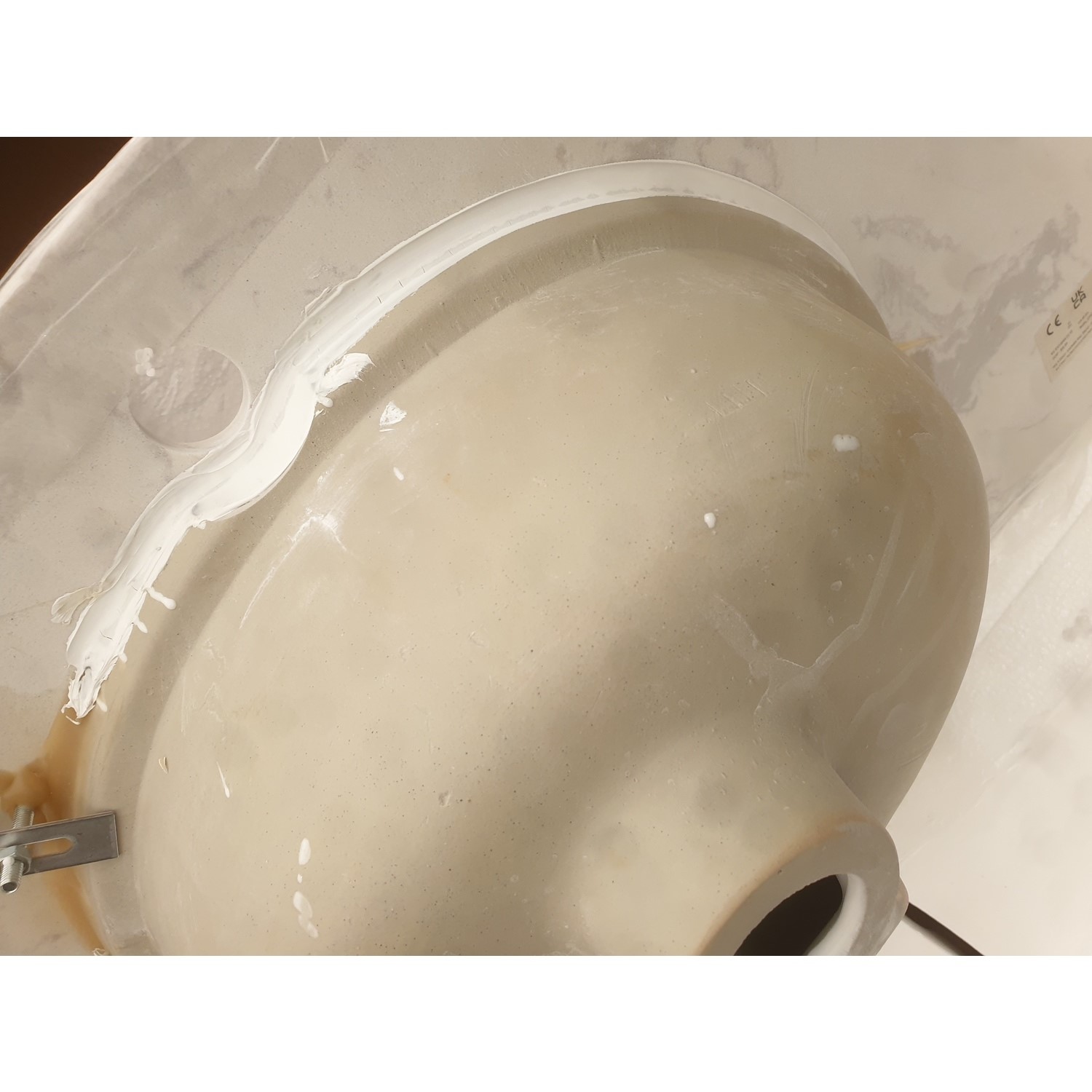 Grade A2 800mm White Freestanding Marble Top Vanity Unit Ashbourne