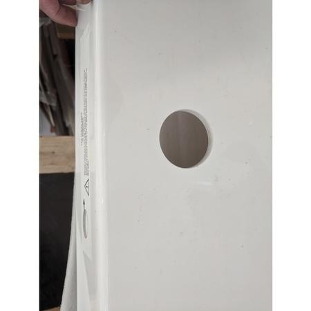 Grade A2 - Freestanding Single Ended Bath with Brushed Brass Feet 1660 x 740mm - Park Royal
