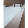Grade A2 - 1000mm White Wall Hung Right Hand Curved Vanity Unit with Basin - Tulum