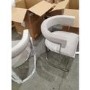 Grade A2 - Set of 2 Mink Velvet Cantilever Dining Chairs - Alana Boutique