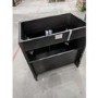 Grade A2 - 800mm Black Freestanding Vanity Unit with Basin - Camden