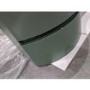 Grade A2 - 1000mm Green Wall Hung Left Hand Curved Vanity Unit with Basin - Tulum