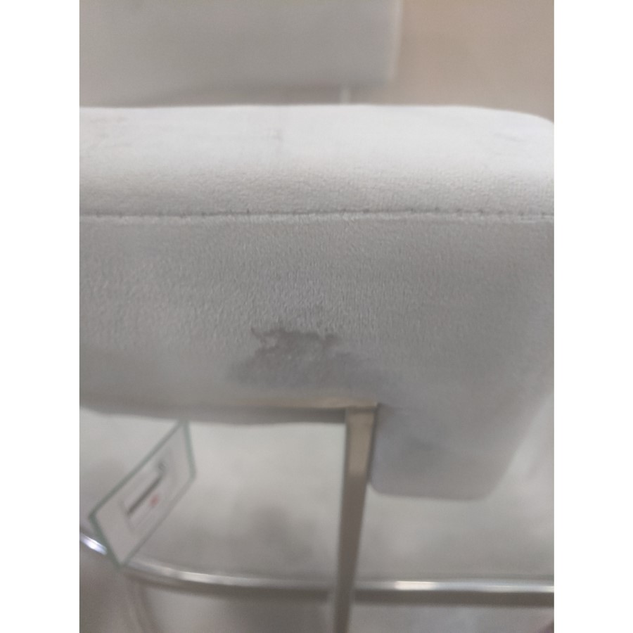 Grade A2 - Set of 2 Mink Velvet Cantilever Dining Chairs - Alana Boutique