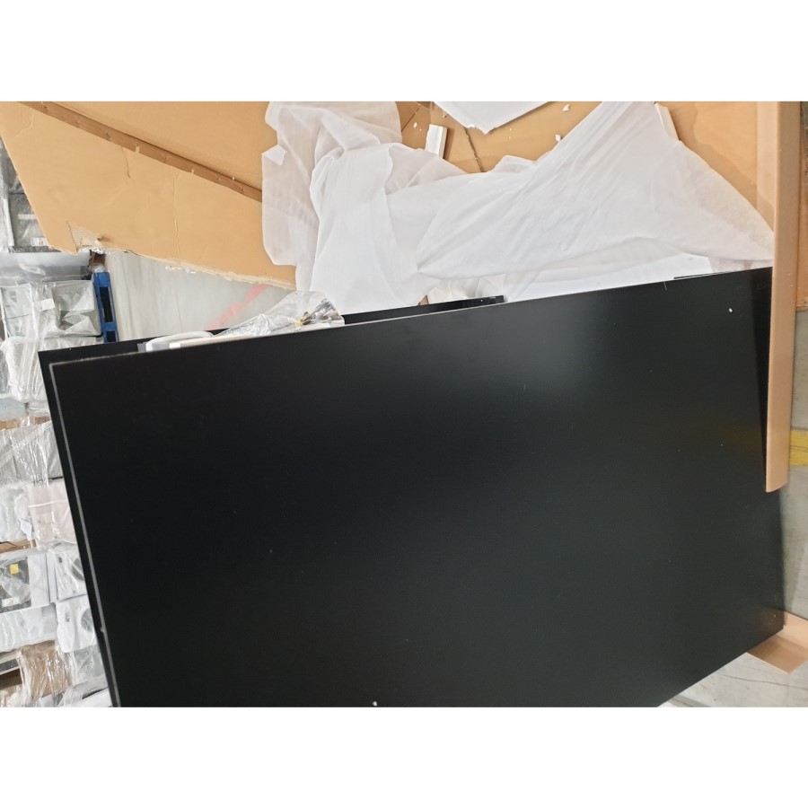 Grade A2 - 600mm Black Freestanding Vanity Unit with Matt Black Basin - Roxbi