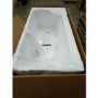 Grade A2 - Freestanding Shower Bath Single Ended Left Hand Corner with Brass Bath Screen 1500 x 740mm - Kona