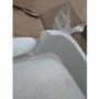 GRADE A2 - 1100mm Grey Toilet and Sink Unit Left Hand with Round Toilet and Child Step - Bali