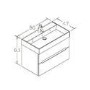 ONLY OPENED - 800mm Matt White Wall Hung Basin Vanity Unit - Morella