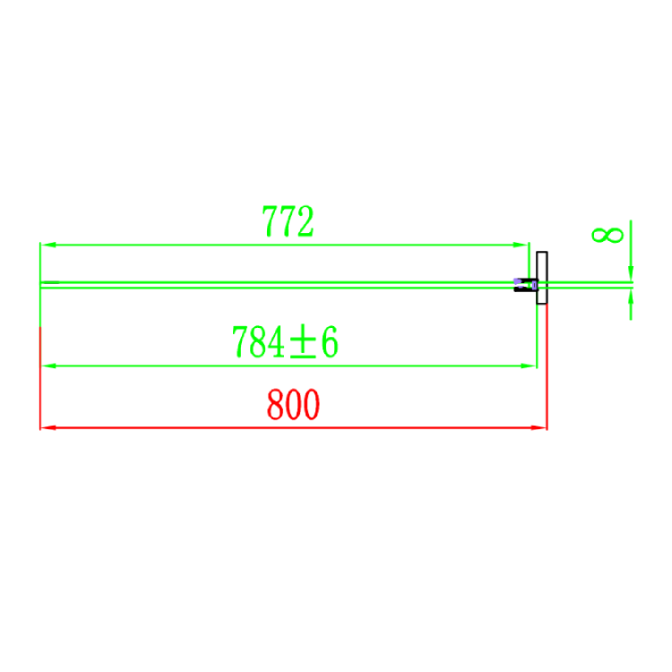 Chrome 8mm Glass Frameless Rectangular Sliding Shower Enclosure with Shower Tray 1000x800mm - Aquila