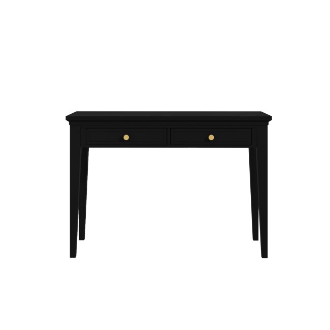 Black Dressing Table with 2 Drawers - Georgia