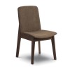 GRADE A1 - Julian Bowen Kensington Wooden Dining Chair with Brown Seat