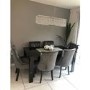 Grade A1 - Set of 4 Grey Velvet Dining Chairs - Kaylee