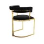 GRADE A1 - Two Black Velvet Cantilever Dining Chair - Alana Boutique Bundle