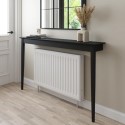 BUN/AAV003/87289 Large & Narrow Black Radiator Cover - 150cm - Ava
