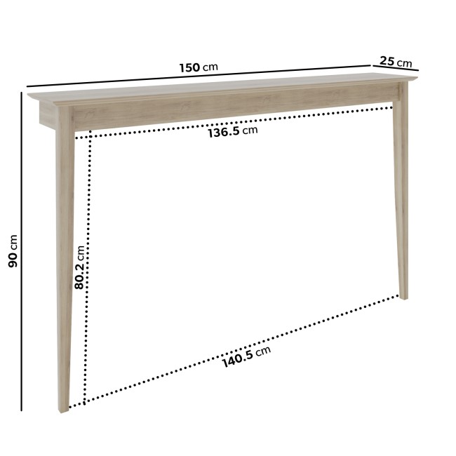 Large & Narrow Unfinished Radiator Cover - 150cm - Ava