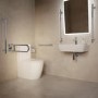 Chrome Bathroom Grab Rail 600 x 77mm - Arissa