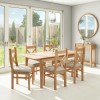 Extendable Solid Oak Dining Set &amp; 6 Chairs - Adeline