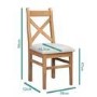 Extendable Dining Set in Solid Oak with 4 Dining Chairs and 1 Bench - Seats 6 - Adeline