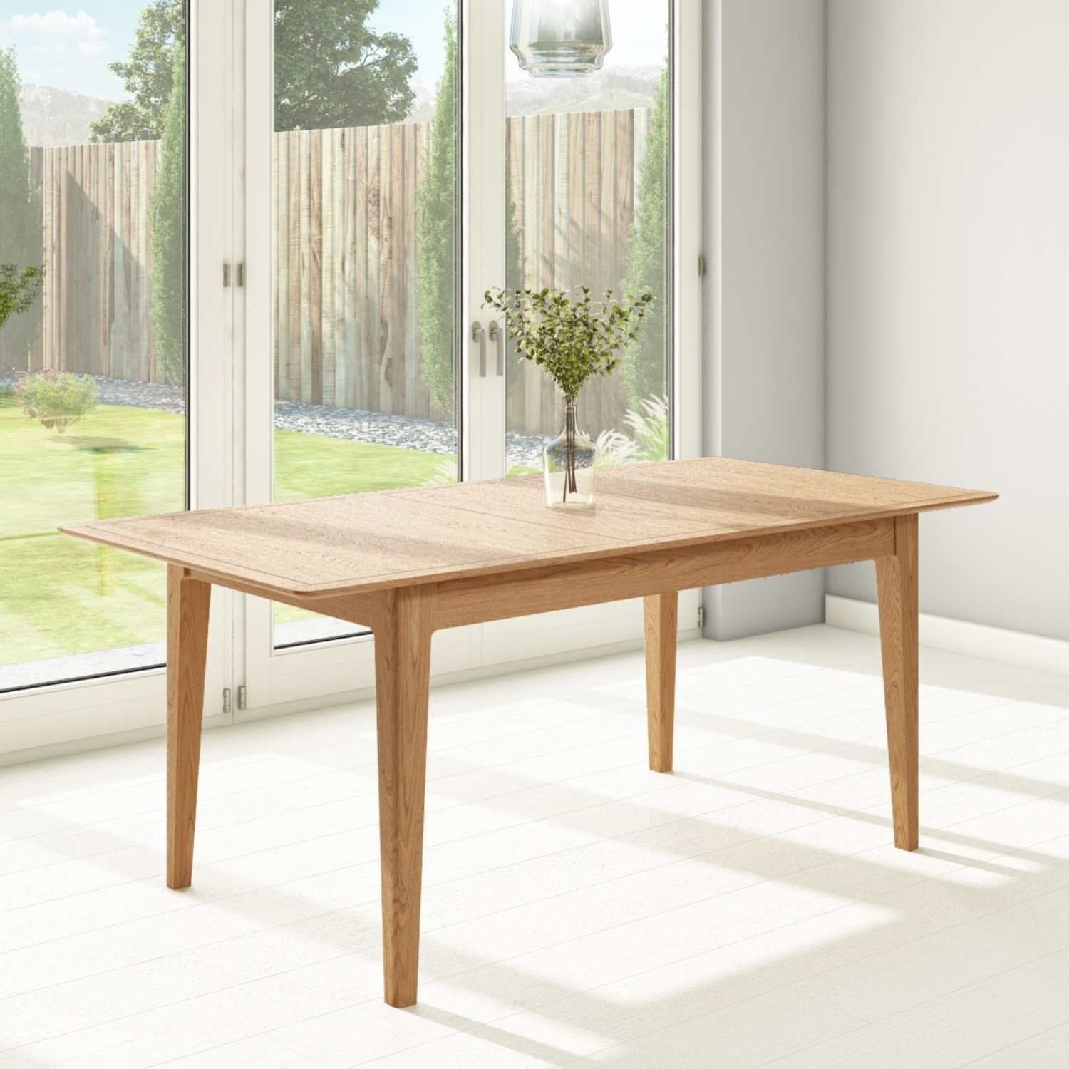 Extendable Dining Table In Solid Oak Seats 4 6 Adeline Furniture123 extendable-dining-table-in-solid-oak-seats-4-6-adeline-furniture123