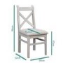 Adeline Grey Extendable Dining Table with 4 Dining Chairs and  1 Bench