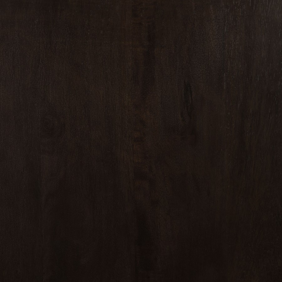 Wide Dark Wood Chest of 6 Drawers with Marble Top - Alessio