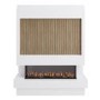 Pre-Built Media Wall with Inset Electric Smart Fire - AmberGlo