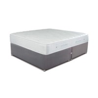 Sleepeezee Super King Divan Bed in Joshua Grey with Cooler Pinnacle 1000 Mattress