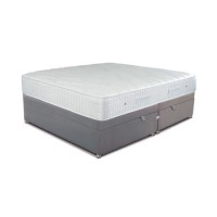 Grey Fabric Super King Divan Ottoman Bed with Pocket Sprung Mattress - Sleepeezee