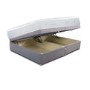 Grey Fabric Super King Divan Ottoman Bed with Pocket Sprung Mattress - Sleepeezee