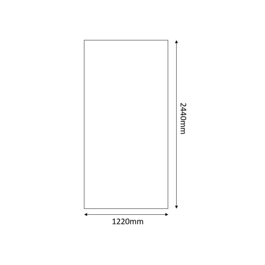 Mist Blue Acrylic Wall Panel 2440mm h x 1200mm w - Mermaid