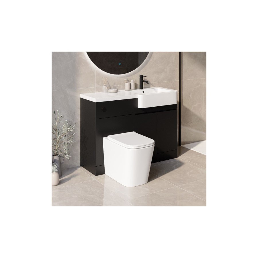 Back to Wall Rimless Toilet with Soft Close Seat - Albi