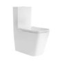 Close Coupled Rimless Closed Back Toilet with Soft Close Seat - Albi