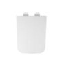 Close Coupled Rimless Closed Back Toilet with Soft Close Seat & Chrome Push Button - Albi