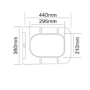 Matt Black Close Coupled Rimless Toilet with Soft Close Seat - Albi