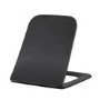 Matt Black Wall Hung Rimless Tornado Flush Toilet with Soft Close Seat - Albi