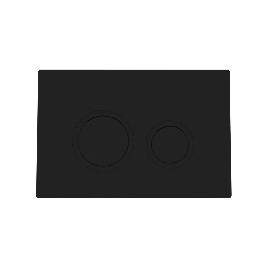 Matt Black Wall Hung Toilet with Soft Close Seat, Black Mechanical Flush Plate, 1160mm Frame & Cistern - Albi