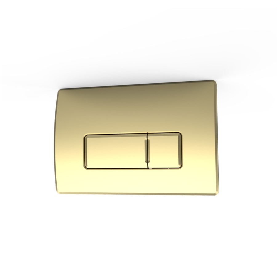 Matt Black Wall Hung Toilet with Soft Close Seat, Brass Pnuematic Flush Plate, 820mm Frame & Cistern - Albi