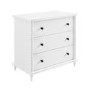 Kids White  Chest of 3 Drawers - Alma