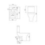 Brass Freestanding Left Hand Shower Bath Suite with Toilet and Basin - Amaro