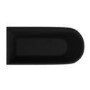 Matt Black Freestanding Shower Bath Single Ended Left Hand Corner with Chrome Bath Screen 1650 x 800mm - Amaro