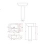 Chrome Freestanding Right Hand Shower Bath Suite with Toilet and Basin - Amaro