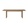 Large Rectangular Rustic Oak Extendable Dining Table Set with 6 White Boucle Chairs - Seats 6 - Mia