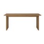 Rectangular Rustic Oak Extendable Dining Table Set with 5 Beige Upholstered Chairs & 1 Bench - Seats 8 - Mia