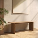 BUN/AMM003/90940 Large Oak Hallway Bench - Seats 3 - Mia