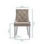 Rectangle Glass Top Dining Table with 4 Mink Velvet Dining Chairs - Alana Boutique