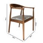 Set of 2 Walnut Carver Dining Chairs with Woven Seat - Anders