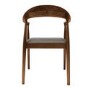 Set of 6 Walnut Carver Dining Chairs with Woven Seat - Anders