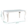 Jade Boutique Mirrored Dining Table with 4 Silver Grey Velvet Dining Chairs