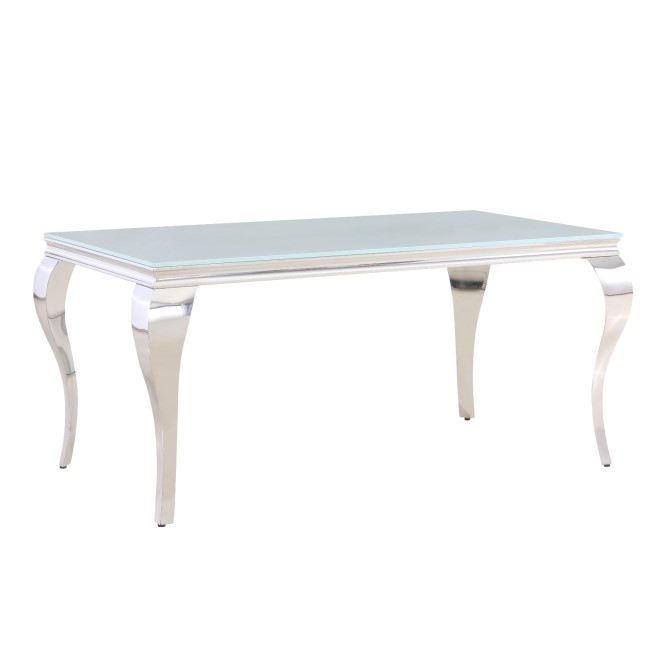 White Mirrored Dining Table with 2 Mink Velvet Dining Chairs & 2 Matching Dining Benches with Backs - Jade Boutique