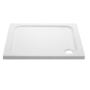 800x800mm Brushed Brass In-Fold Sliding Shower Enclosure 6mm Glass and Shower Tray - Apollo