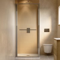 900x900mm Chrome In-Fold Sliding Shower Enclosure 6mm Glass and Low Profile Shower Tray - Apollo